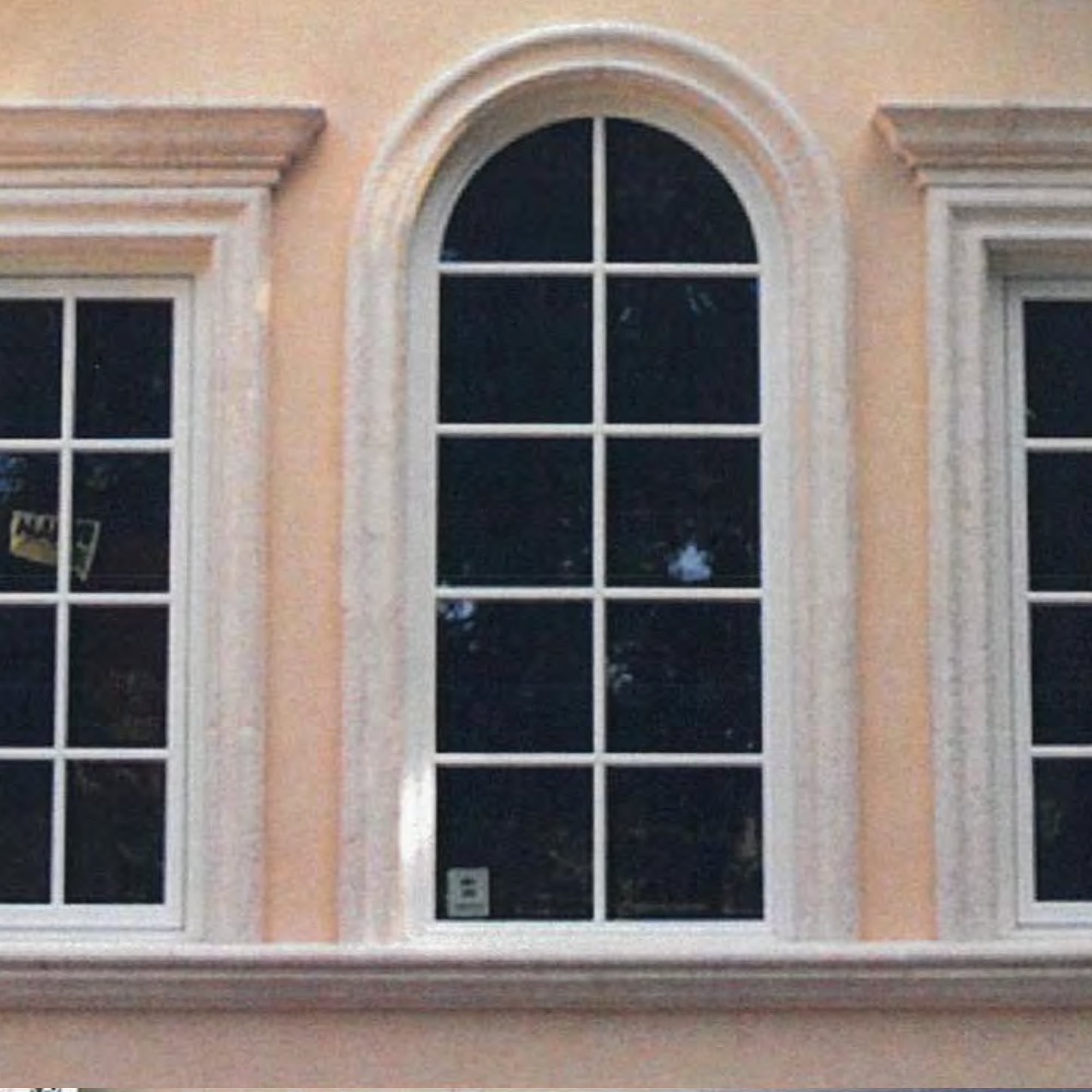 Window Sill Spanning Three Windows